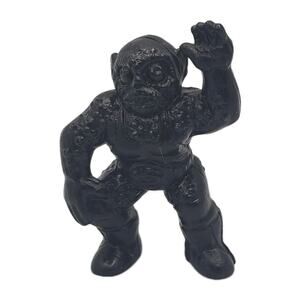 Weird Balls Figure Flyweight Wrestler Shrink Head Black TMAC 1986 SKU324